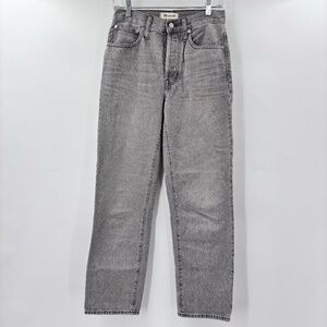 Madewell The Dad Jean High Rise Relaxed Gray Size 23